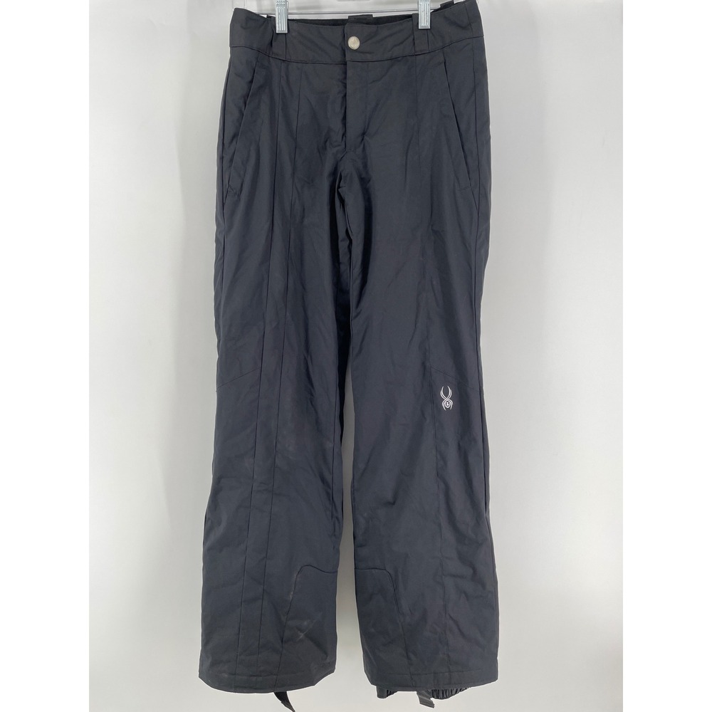 Spyder Snow Pants Ladies Size 2 Black Insulated Ski Snowboard Regular‎ Fit